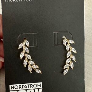 Nordstrom Gold and Silver Vine Climber Earrings